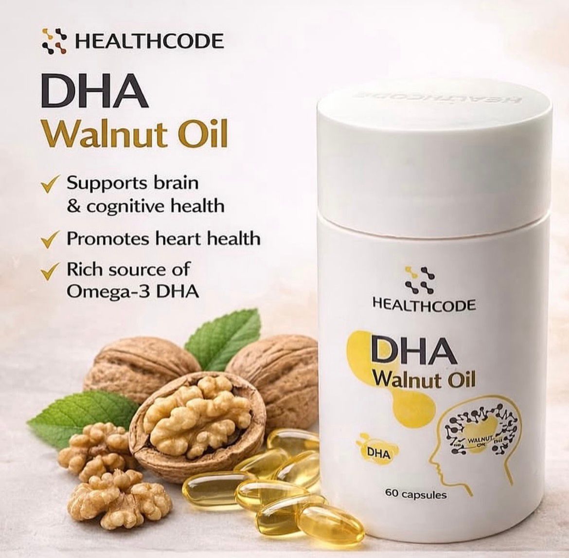 DHA walnut oil capsules